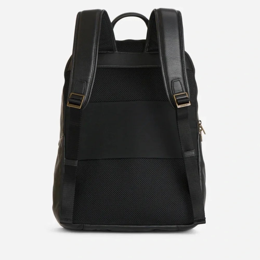 Nisolo Alex leather commuter backpack